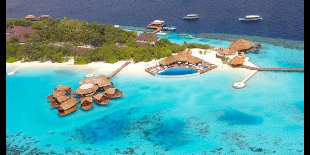 Lily Beach Resort - Spa and pool bar aerial view