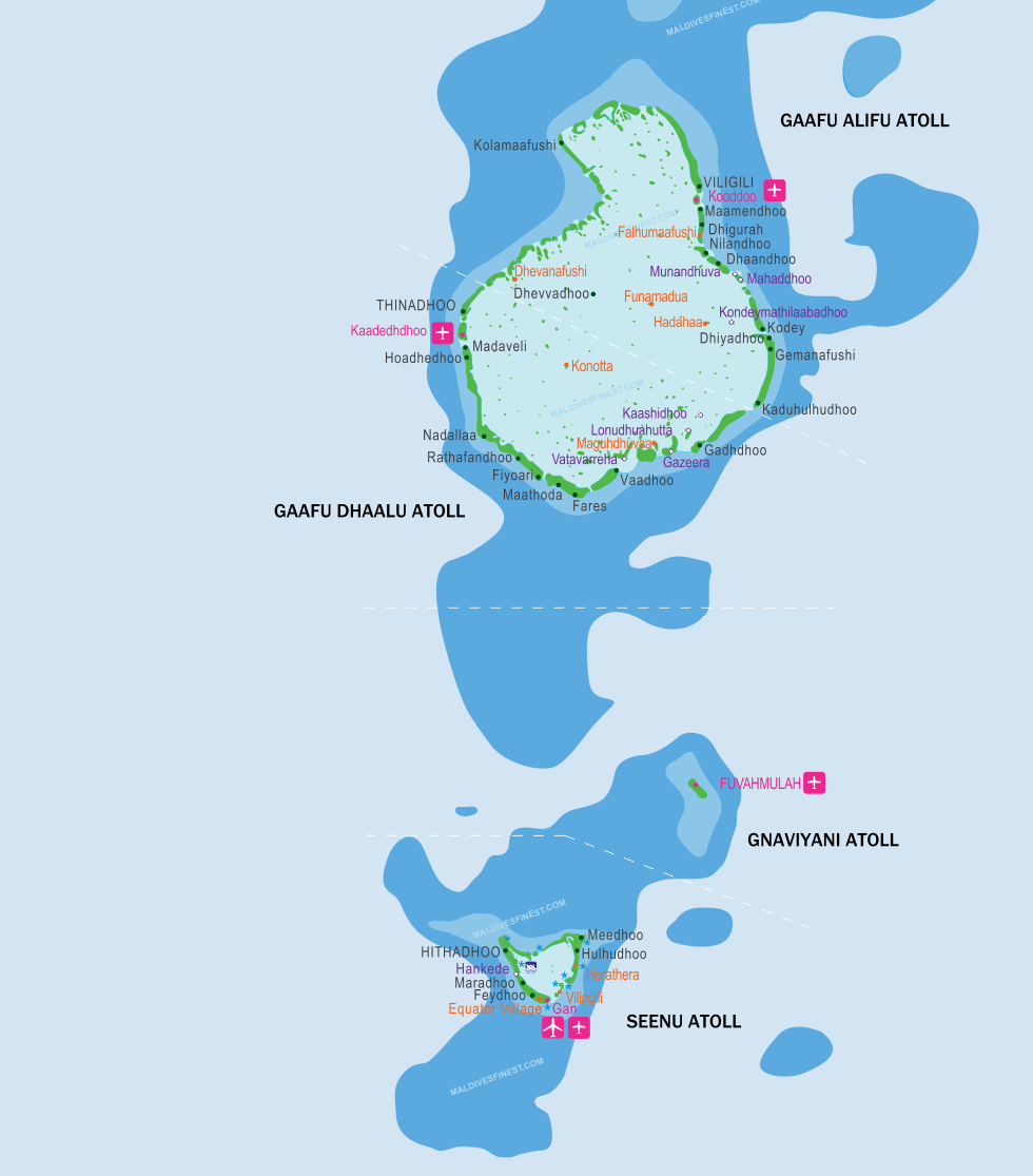 maldives bản đồ
