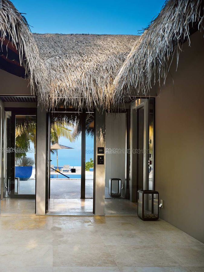 beach pool house roofing