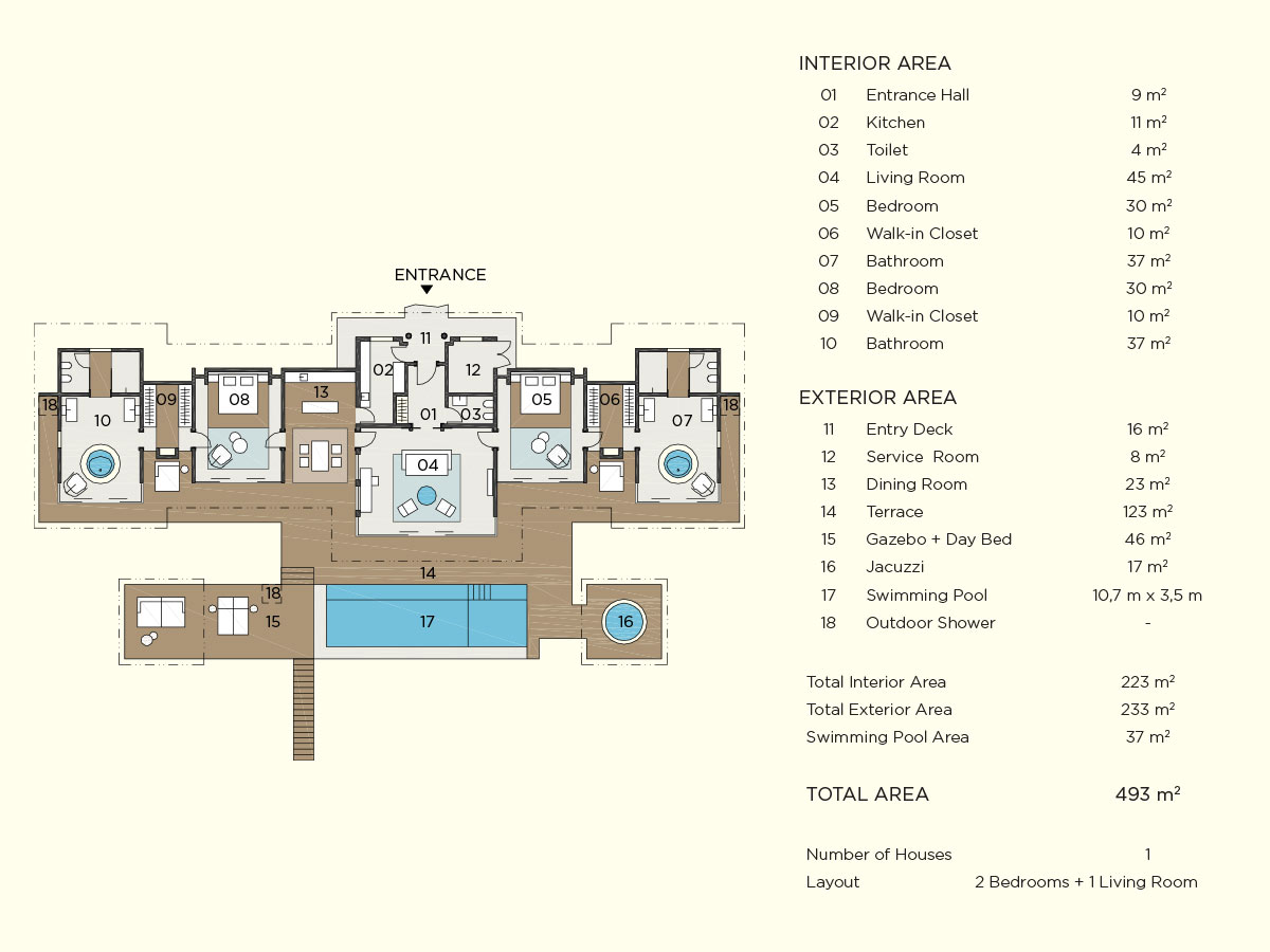 ocean pool house floor plan map