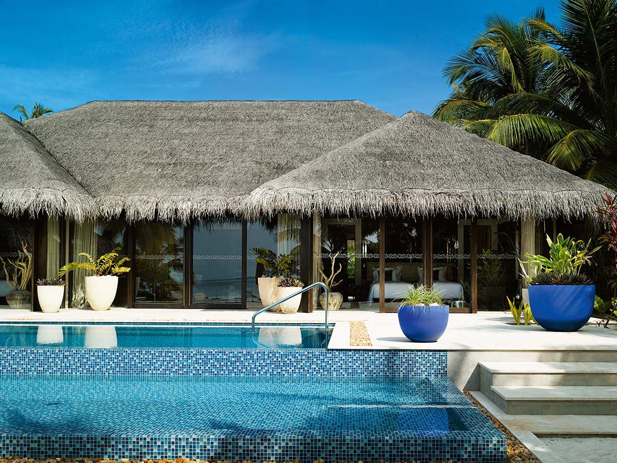 velaa private island beach pool house