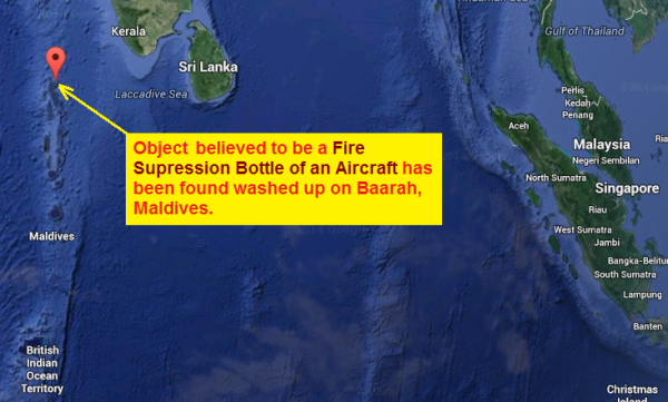 mh370 debris maldives