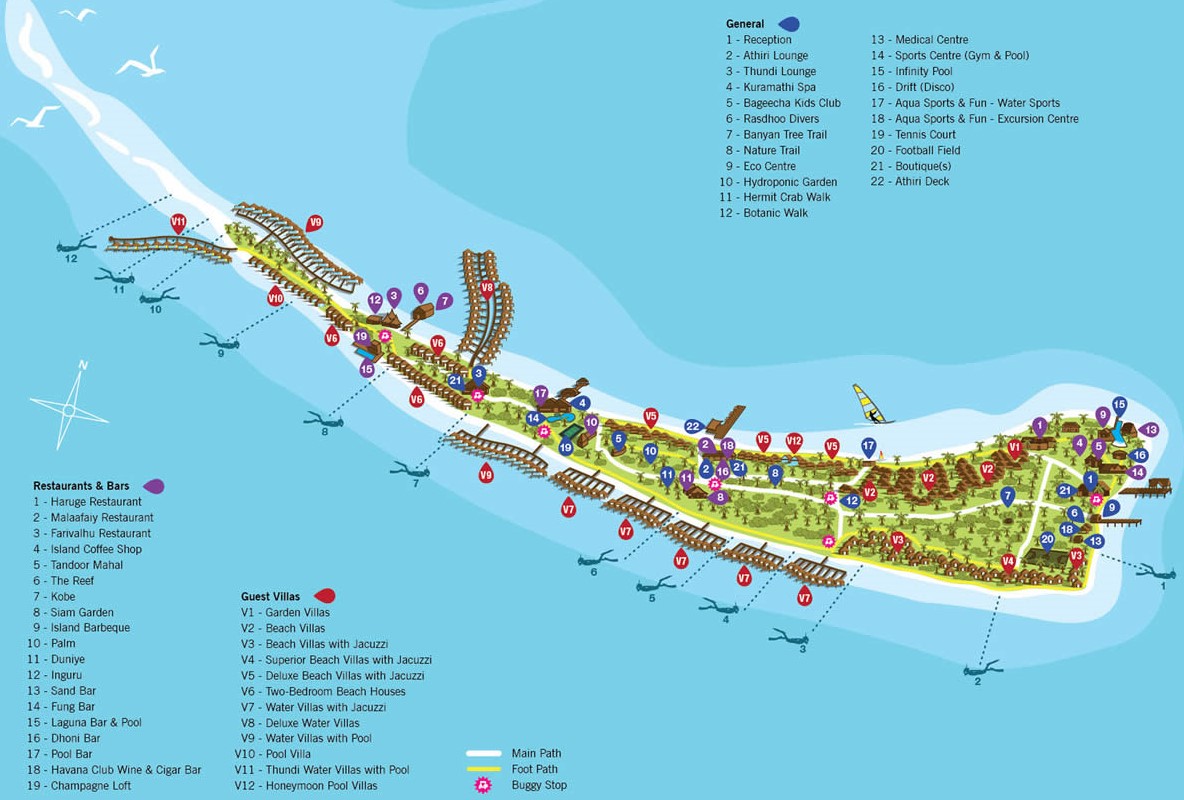 kuramathi resort map