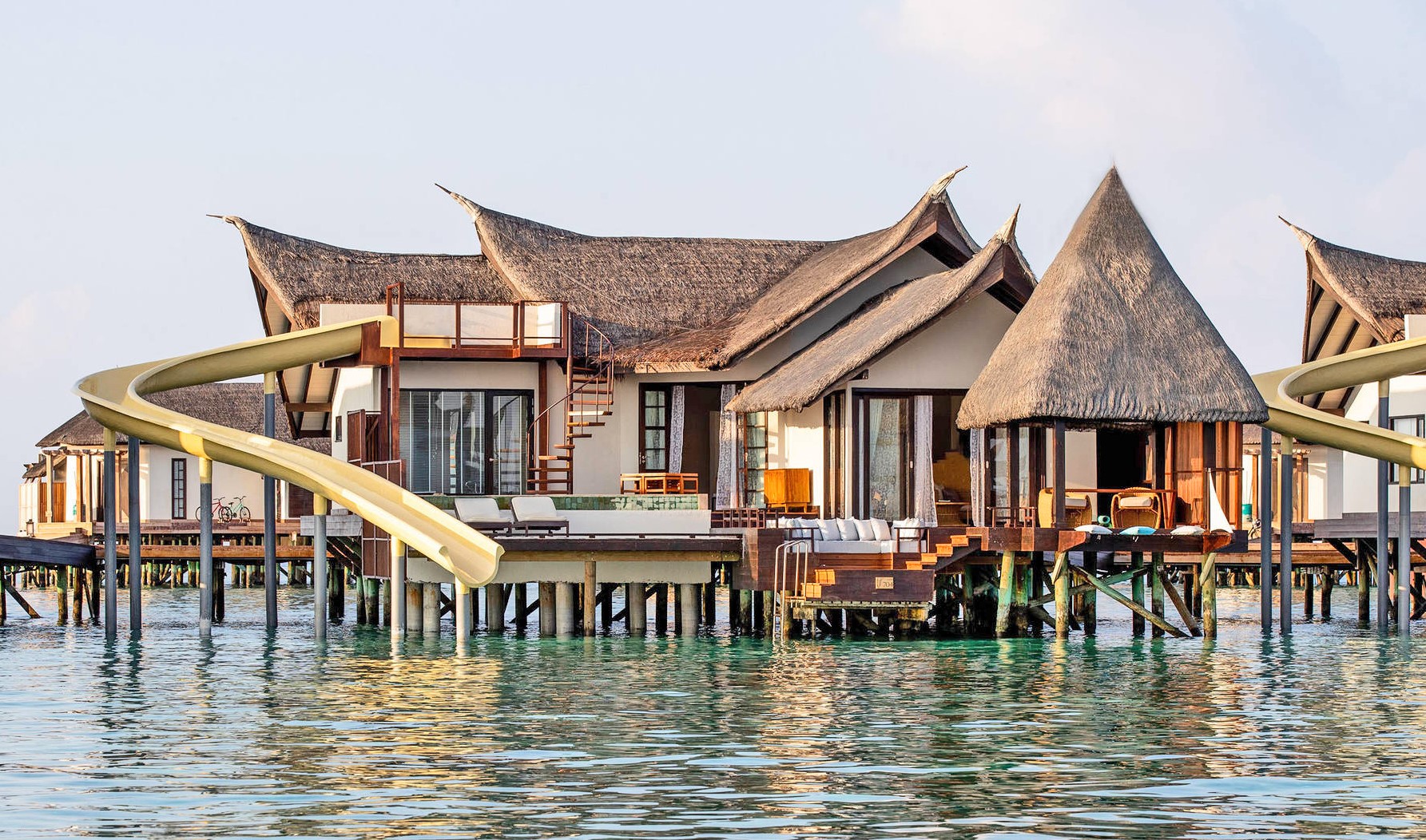 vittaveli infinity pool ocan villa with slide
