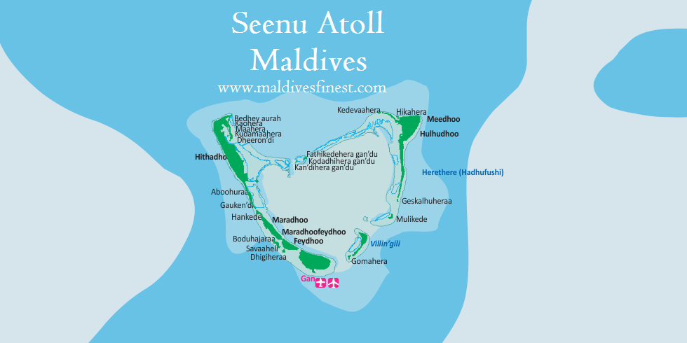 maldives map with resorts, airports and local islands 2019
